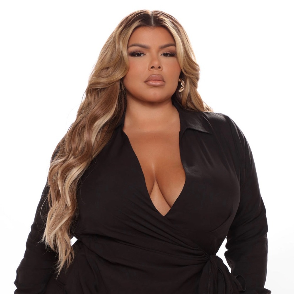 Fashion nova wrap dress